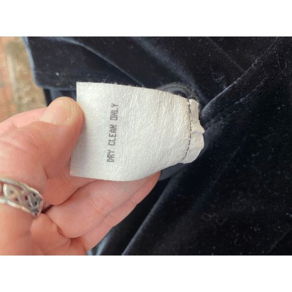 Carole Little NWT Black Long Velvet Overlay Wrap Maxi Dress - Size 8, MSRP $178 - Picture 5 of 15